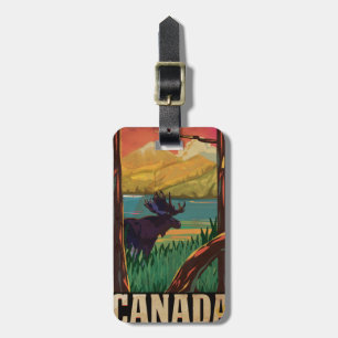 Canada Vintage Travel Poster Luggage Tag