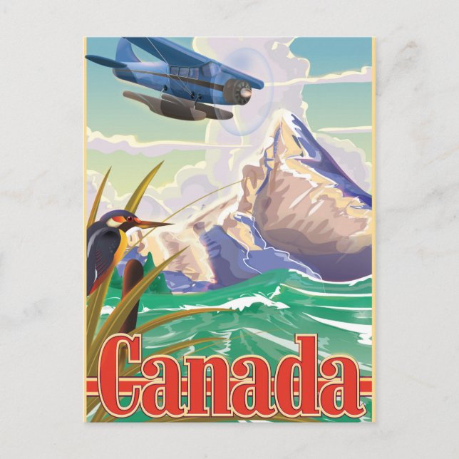 Canada Vintage Travel poster Postcard (Front)