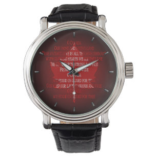 Canada Watch Canada Anthem Souvenir Wrist Watch