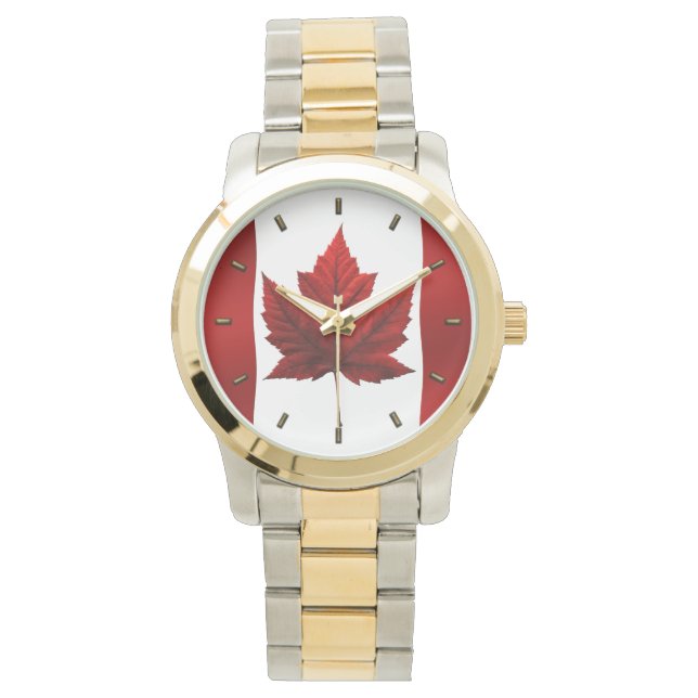 Canada Watch Canadian Flag Souvenir Wristwatch (Front)
