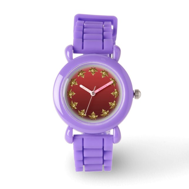 Canada Watch Gold Canada Souvenir Wrist Watch (Front)