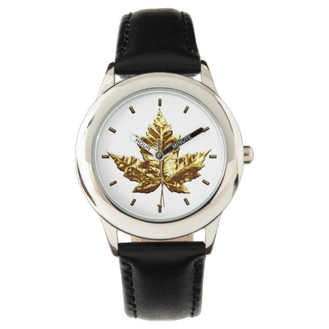 Canada Watch Gold Canada Souvenir Wrist Watch (Front)
