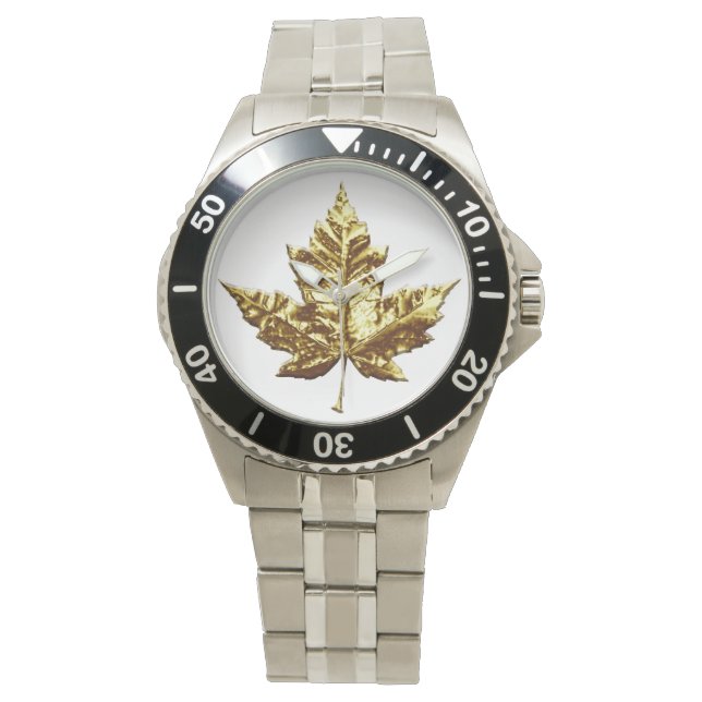 Canada Watch Gold Canada Souvenir Wrist Watches (Front)