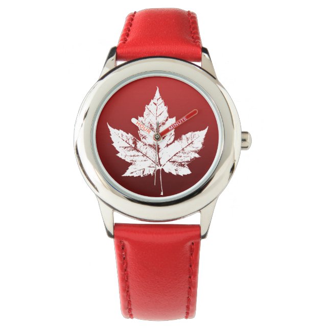 Canada Watch Kid's Canada Souvenir Wrist Watch (Front)