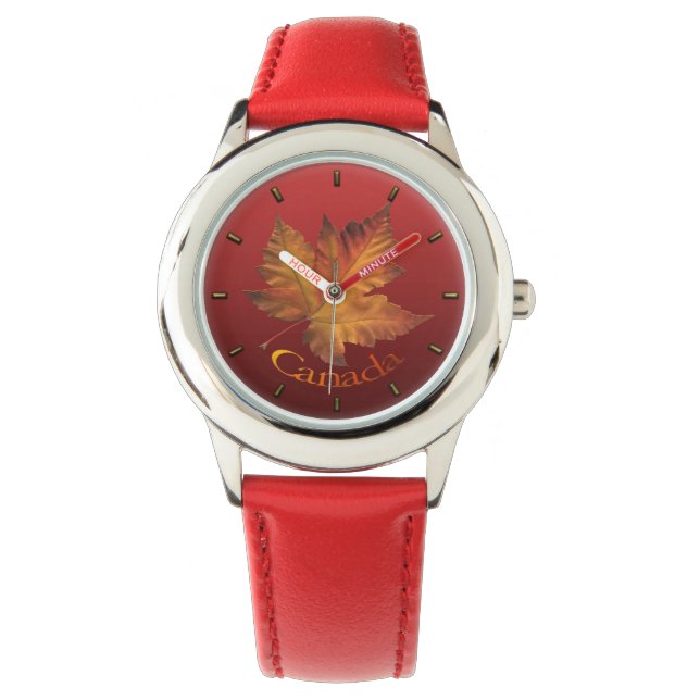 Canada Watch Kid's Canada Souvenir Wrist Watch (Front)