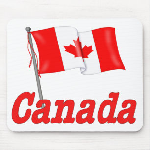 Canada Waving Flag Mouse Mat