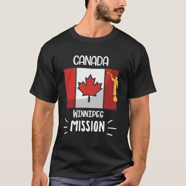 Canada Winnipeg Mormon LDS Mission Missionary T-Shirt (Front)