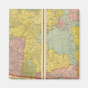 Canada with railroads magnet