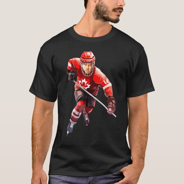 Canada Women Men Hockey T-Shirt (Front)