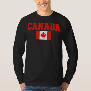 Canada Women Men Kids Red Maple Leaf Flag Canada T-Shirt