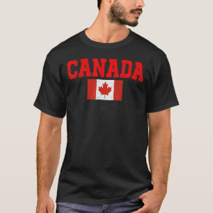 Canada Women Men Kids Red Maple Leaf Flag Canada T-Shirt