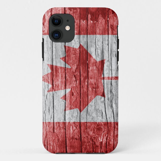 Canada wooden flag Case-Mate iPhone case (Back)