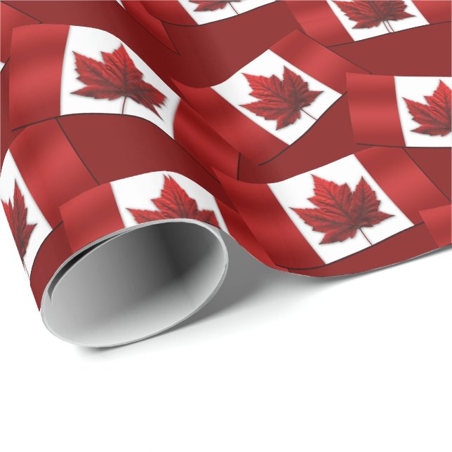 Canada Wrapping Paper Canada Flag Souvenir Paper (Roll Corner)