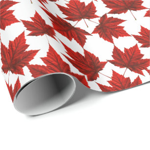 Canada Wrapping Paper Canada Maple Leaf Paper