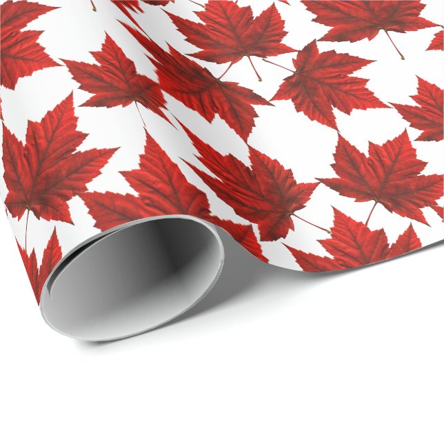Canada Wrapping Paper Canada Maple Leaf Paper (Roll Corner)