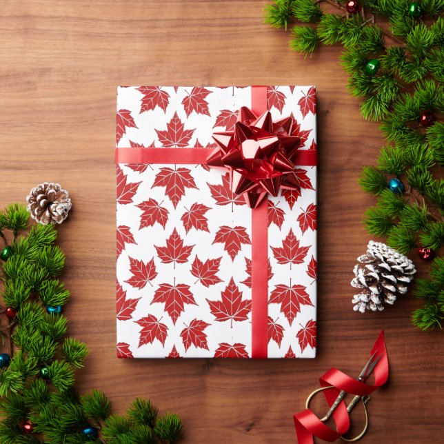 Canada Wrapping Paper Canada Maple Leaf Paper (Holiday Gift)