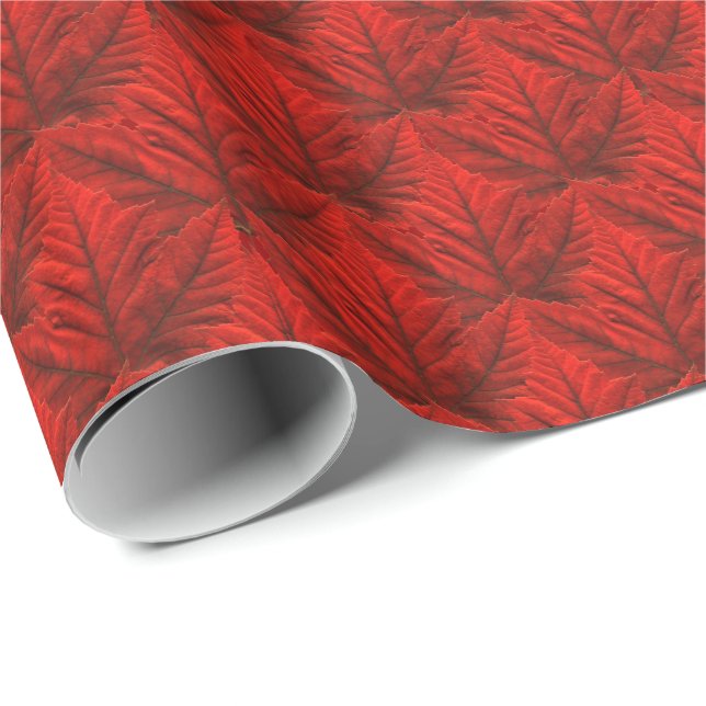 Canada Wrapping Paper Canada Maple Leaf Paper (Roll Corner)