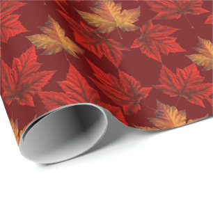 Canada Wrapping Paper Canada Maple Leaf Paper
