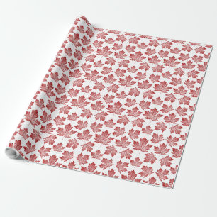 Canada Wrapping Paper Canada Maple Leaf Paper