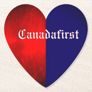 CANADAFIRST HEART PAPER COASTER