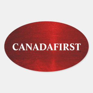 CANADAFIRST Oval Sticker 