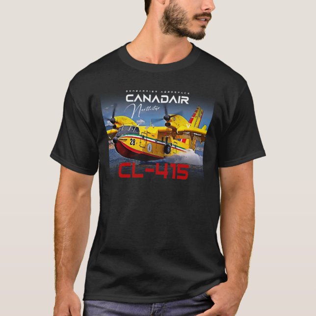 Canadair cl-415 Northstar firebomber Aircraft T-Shirt (Front)