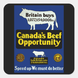 Canada's Beef Opportunity Square Sticker