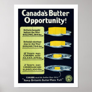 Canada's Butter Opportunity (white) Poster
