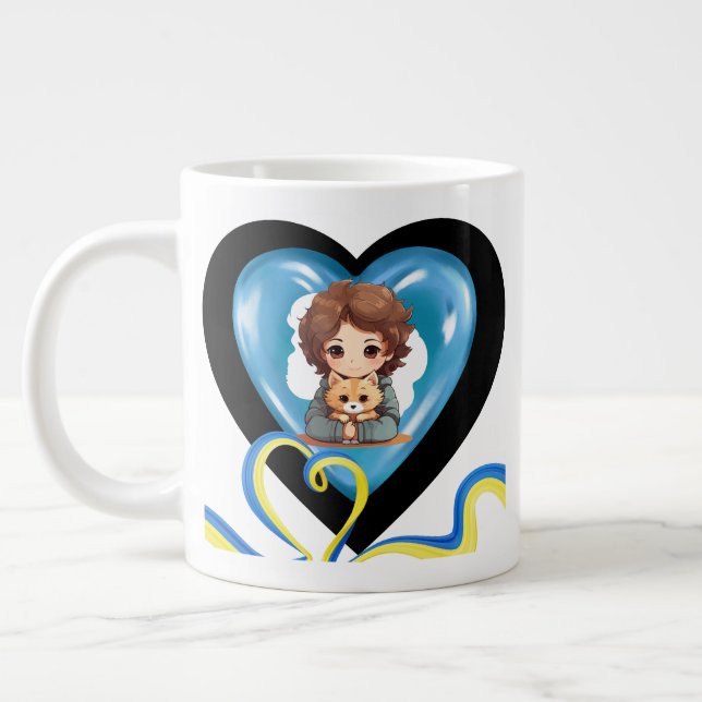 Canada's Greatest Dad Customised Father's Gift Large Coffee Mug (Left)