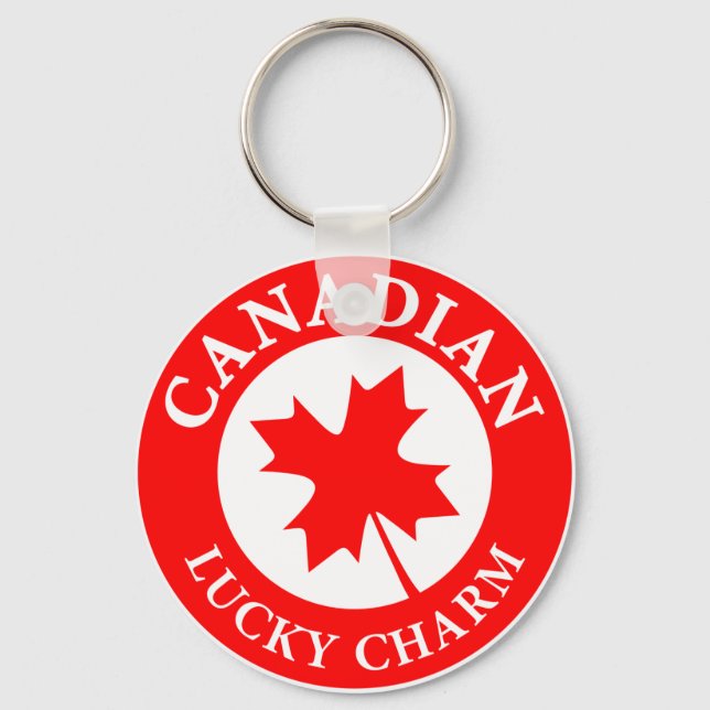 Canada's Luck Emblem Key Ring (Front)