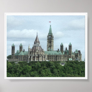 Canada's Parliament Buildings Poster