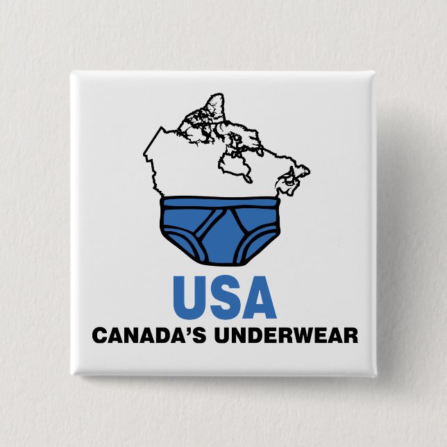 Canada's Underwear 15 Cm Square Badge (Front)