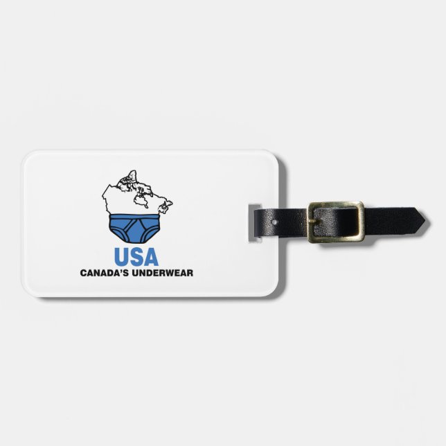 Canada's Underwear Luggage Tag (Front Horizontal)