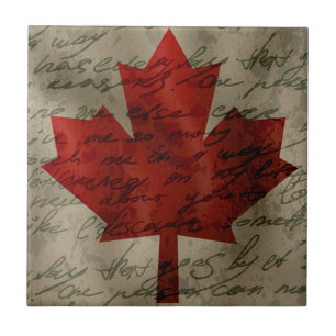 Canadean flag tile