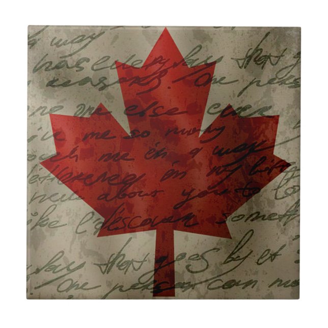 Canadean flag tile (Front)