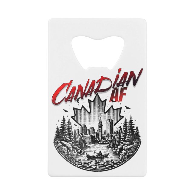 Canadian AF Scenery Landscape Canoe Maple leaf (Front)