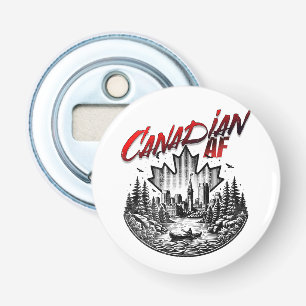 Canadian AF Scenery Landscape Canoe Maple leaf Bottle Opener
