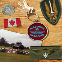 Canadian Airborne Gunners Keychain