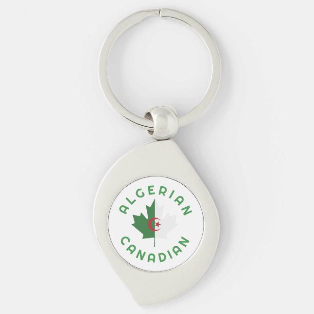 Canadian Algerian  Roots Key Ring (Front)