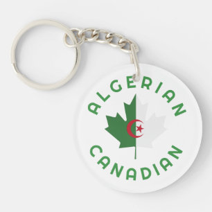 Canadian Algerian Roots Key Ring