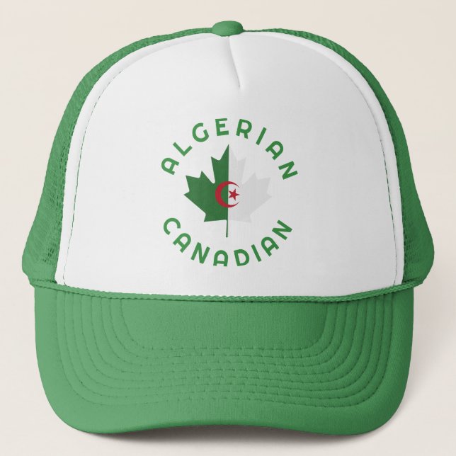 Canadian Algerian  Roots Trucker Hat (Front)