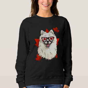 Canadian American Eskimo Maple Leaf Patriotic Cana Sweatshirt