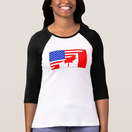 Canadian American Flag T-Shirt