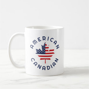 Canadian American  Roots  Coffee Mug