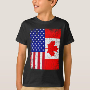Canadian American Shirt Usa Canada Flag 4th Of Jul