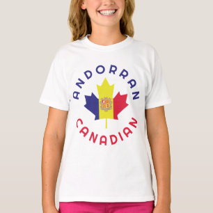 Canadian Andorran   Roots  T-Shirt