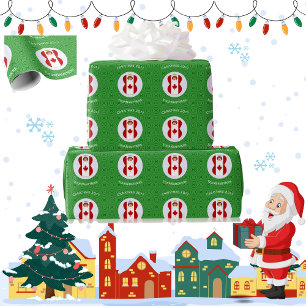 Canadian Angel Christmas Flag Personalised Wrapping Paper