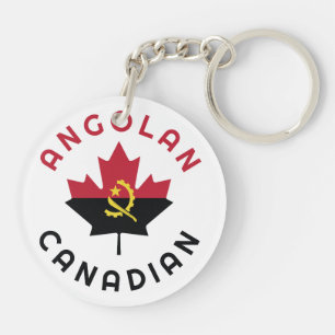 Canadian Angolan  Roots Key Ring