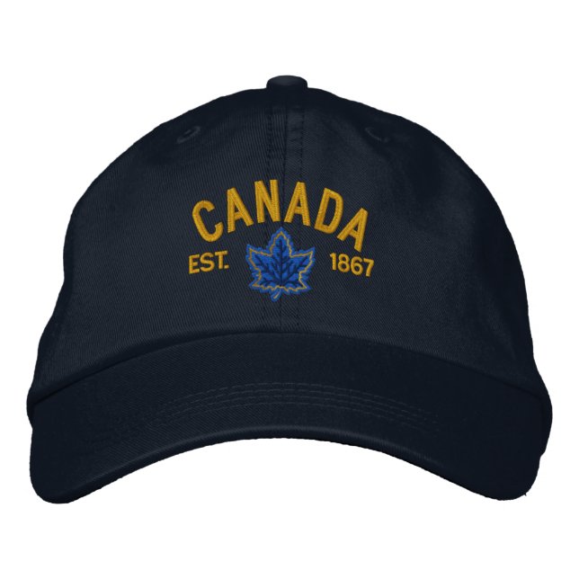 Canadian Anniversary Embroidery Canada Embroidered Hat (Front)