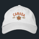 Canadian Anniversary Embroidery Canada Embroidered Hat<br><div class="desc">An all Canadian stylish classic iconic maple leaf custom embroidery design gift for all festive occasions and friendly gatherings. A great embroidered gift to wear or to share. A design statement that is sure to make an impression on formal and on casual occasions. Or perhaps a last minute gift for...</div>